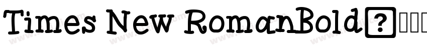 Times New RomanBold字体转换